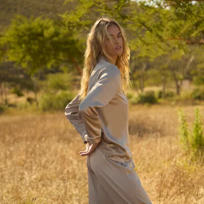 Dore & Rose Long Premium Silk Pj Set