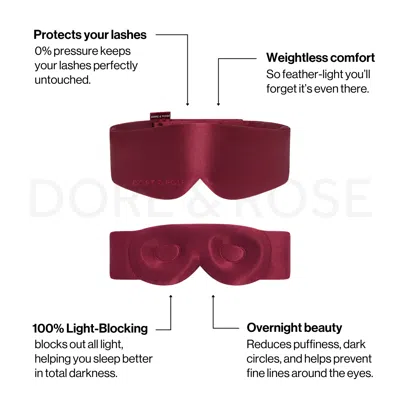 Dore & Rose Aura Sleep Mask In Red