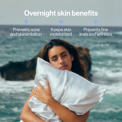 Dore & Rose Premium Silk Pillowcase In Blue