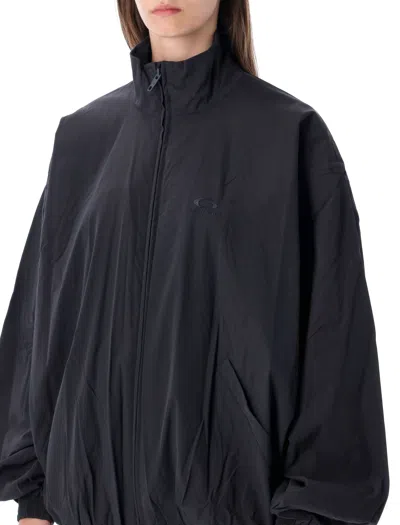 Balenciaga Logo Embroidered Zip-up Jacket In Multi