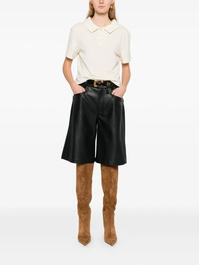 Khaite Jasna Silk Polo Shirt In Neutral