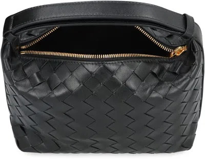 Bottega Veneta Black Mini Wallace Bag In Black
