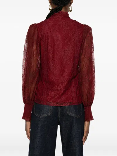 Alice And Olivia Alice + Olivia Shirts Bordeaux In Red