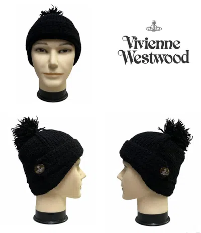 Pre-owned Japanese Brand Vintage Vivienne Westwood Beanie In Black