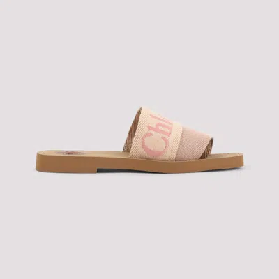 Chloé Woody Flat Mules In Multi