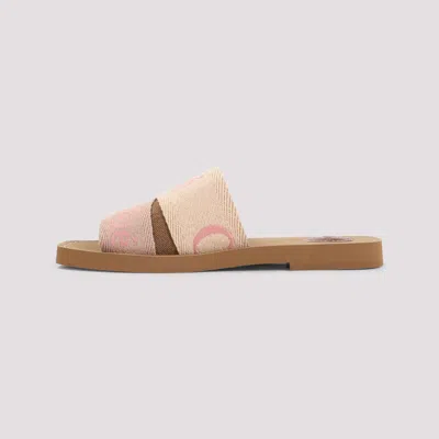 Chloé Woody Flat Mules In Multi