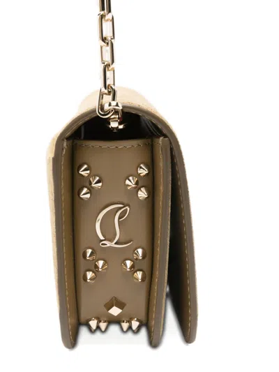 Christian Louboutin Paloma Suede Leather Clutch