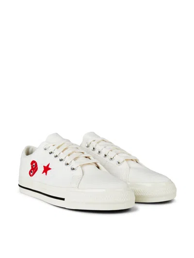 Comme Des Garçons Play X Converse One Star Ox Sneakers In White