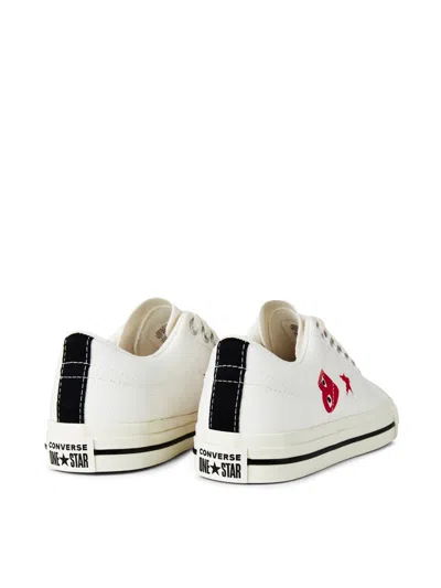 Comme Des Garçons Play X Converse One Star Ox Sneakers In White