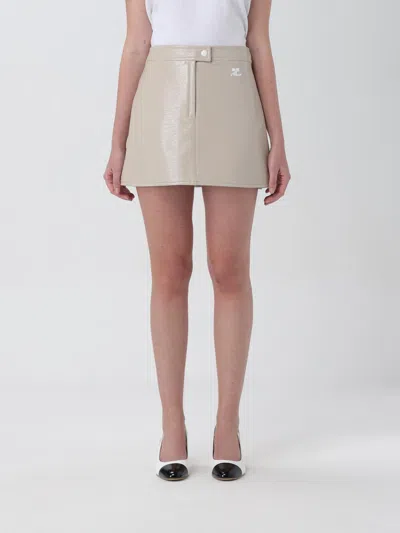 Courrèges Skirt  Woman Color Grey In Neutral