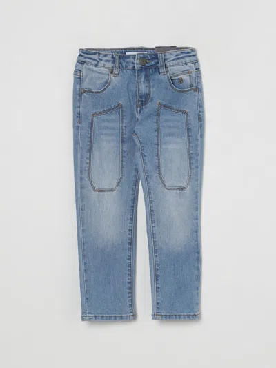 Jeckerson Jeans  Kids Color Stone Washed In Blue