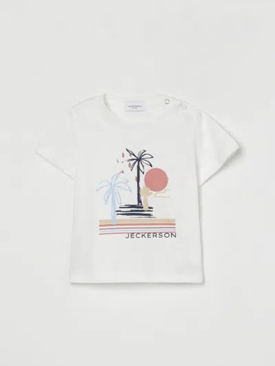 Jeckerson T-shirt  Kids Color Milk In White