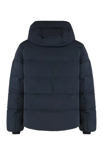 Fusalp Atila Hooded Short Down Jacket In Blue