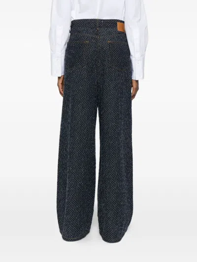 Ganni Women Baggy Denim Jeans In Multi