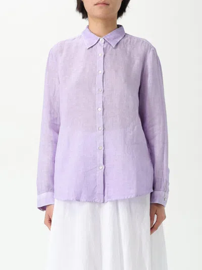120% Lino Shirt  Woman Color Lilac In Purple