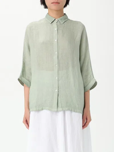 120% Lino Shirt  Woman Color Pistachio In Green
