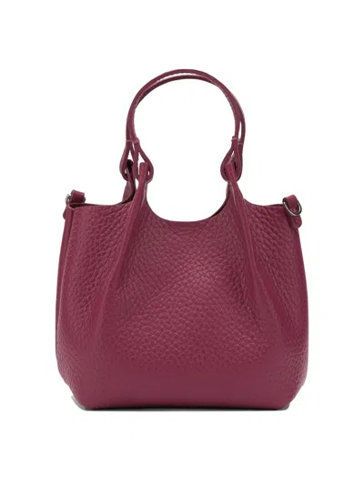 Gianni Chiarini Fuchsia Leather Handbag In Burgundy