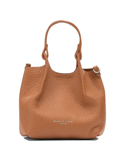 Gianni Chiarini Orange Leather Handbag In Orange
