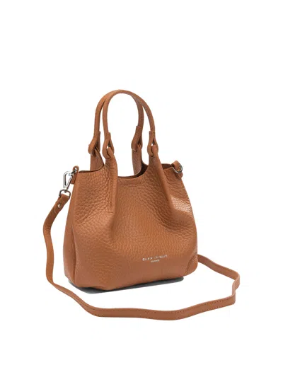 Gianni Chiarini Orange Leather Handbag In Orange