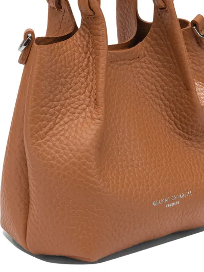 Gianni Chiarini Orange Leather Handbag In Orange
