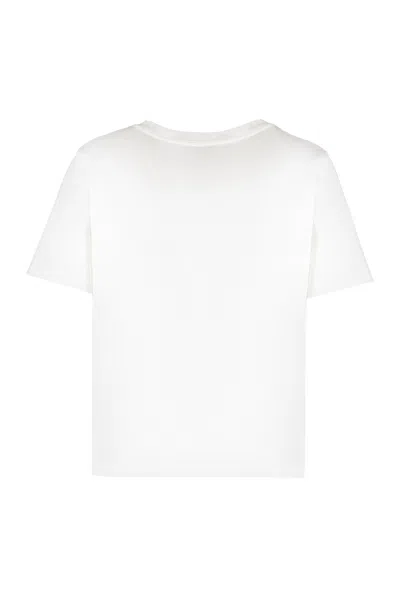 Celine Cotton T-shirt With Logo In Black