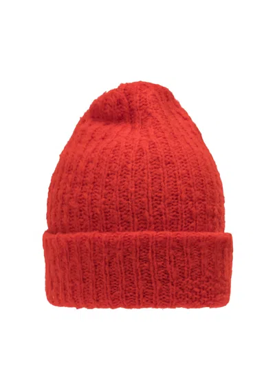 Guest In Residence Red Merino Wool Hat In Red