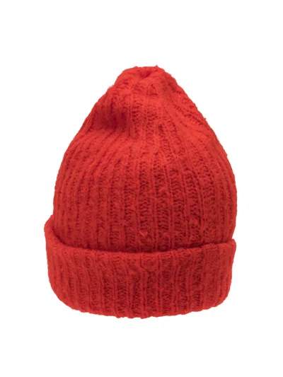 Guest In Residence Red Merino Wool Hat In Red