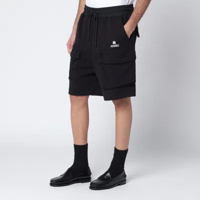Amiri Cotton Blend Cargo Shorts Large Pockets In Multi