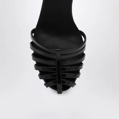 Givenchy Patent Leather Cage Heeled Sandals In Animal Print