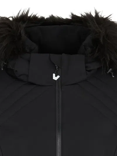 Ea7 Quilted Belted Jacket In Black