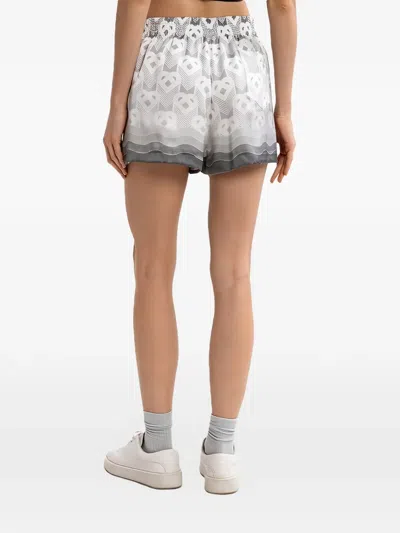 Casablanca Heart-monogram Shorts In Gray
