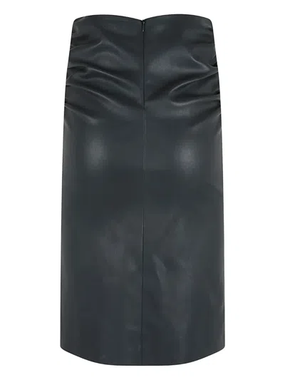 Stouls Oona Ruched Midi Skirt In Green
