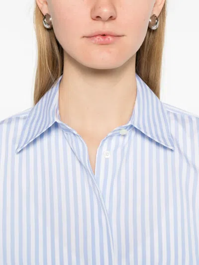 Max Mara Stripe-pattern Shirt In Blue