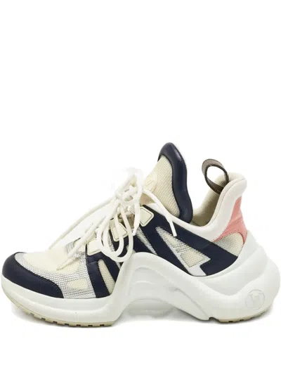 Pre-owned Louis Vuitton Archlight Round-toe Sneakers In Neutral