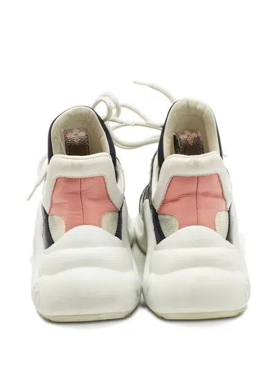 Pre-owned Louis Vuitton Archlight Round-toe Sneakers In Neutral
