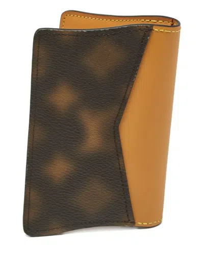 Pre-owned Louis Vuitton Leather Pocket Organiser In Brown