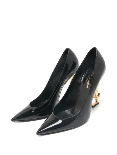 Pre-owned Saint Laurent Opyum Pointed-toe Pumps In Black