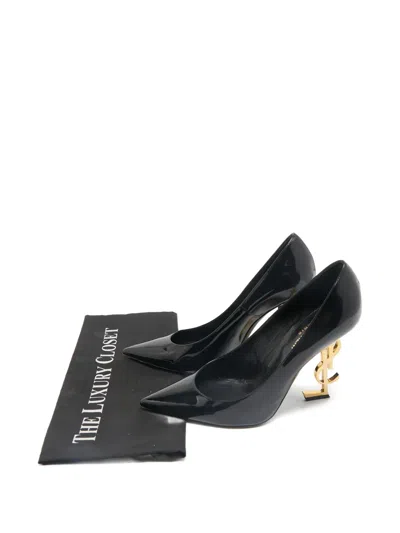 Pre-owned Saint Laurent Opyum Pointed-toe Pumps In Black
