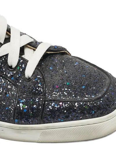 Pre-owned Christian Louboutin Leather High-tops Sneakers In Black
