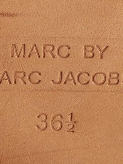 Pre-owned Marc Jacobs Leather Ankle-strap Sandal In Neutral