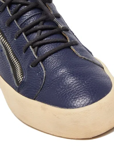 Pre-owned Giuseppe Zanotti Leather Boots In Blue