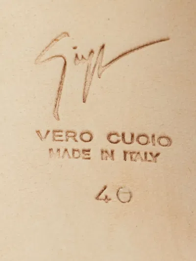 Pre-owned Giuseppe Zanotti Lavinia Glitter Platform Heeled Sandals In Neutral