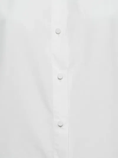 Pre-owned Valentino Ostrich Feather Oversized Shirt In White