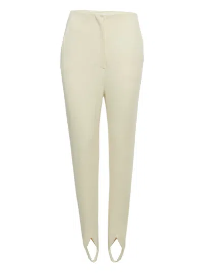 Pre-owned Nanushka Concealed-closure Trousers In Neutral
