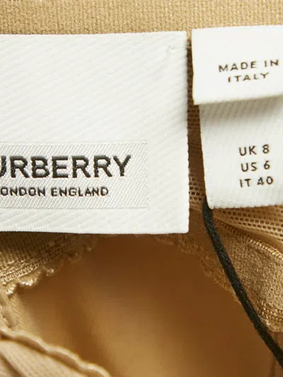 Pre-owned Burberry Mesh-panelled Corset Top In Neutral
