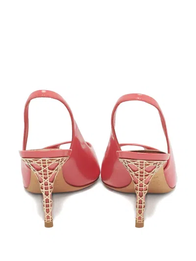 Pre-owned Dior Leather Sandals In Pink