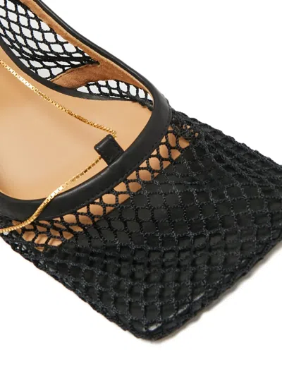 Pre-owned Bottega Veneta Chain-detail Square-toe Pumps In Black