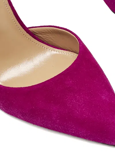 Pre-owned Aquazzura 100mm Buckle-detail Pumps In Pink