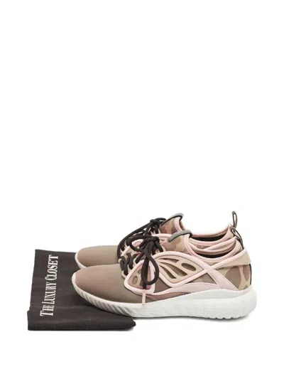 Pre-owned Sophia Webster Butterfly-wing Sneakers In Brown