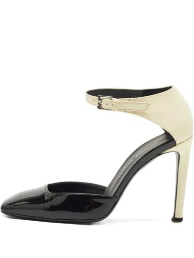 Pre-owned Giuseppe Zanotti Leandra Square-toe Pumps In Black